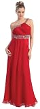 Prom One Shoulder Dress New Elegant Jr Long Gown #2701