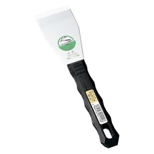 【クリックで詳細表示】仁作 ステンレス製 マルチヘラ 曲刃 No.1110