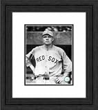 Framed Babe Ruth Boston Red Sox Photograph