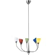 5-Lite Ceiling Lamp with Multi Color Glass - Uni Series