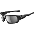 Oakley Ten Men's Polarized Active Sports Sunglasses/Eyewear w/ Free B&F Heart Sticker Bundle - Polished Black/Black Iridium