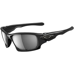 Oakley Ten Men's Polarized Active Sports Sunglasses/Eyewear w/ Free B&F Heart Sticker Bundle - Polished Black/Black Iridium
