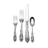 Gorham La Scala 4-Piece Sterling Silver Flatware Dinner Set, Service for 1