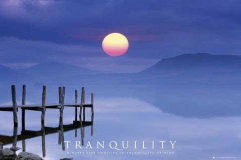 1art1 49293 Motivation - Tranquillity - Innere Ruhe Bereitet Ein Gl&uuml;ckliches Leben Poster  Preisvergleich