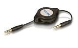 Philips SWR2110/27 Retractable 3.5mm Audio Cable (3.2 Feet, Black)