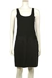 DKNY Women's Black Scoop Neck Sleeveless Banded Career Dress, 8