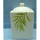 Corelle Bamboo Leaf Large Canister Jar by