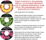 The Getting Started, Deal Analysis Basics, Career Options for New Hampshire Real Estate Investing