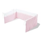Pinolino 650389-7 - Nestchen f&uuml;r Kinderbetten, Dessin Vichy-Karo ros&eacute;