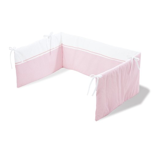 Pinolino 650389-7 - Nestchen f&uuml;r Kinderbetten, Dessin Vichy-Karo ros&eacute; Preisvergleich