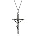 Eve's Addiction Sterling Silver Crucifix Pendant