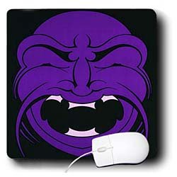 Taiche Acrylic Art - Halloween Mask Purple - Mouse Pads