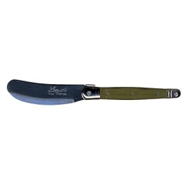 Laguiole Set of Two Canape Knives, Olive by Sisson