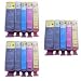 3 Sets - 3x BCI-3 Black, 3x BCI-6 Black, 3x BCI-3 Cyan, 3x BCI-3 Magenta, 3x BCI-3 Yellow - Compatible Ink Cartridges for Canon Pixma iP4000 / iP 4000 Printer by GFS