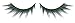 Zinkcolor Green Blue Black False Eyelashes M064 Dance Halloween Costume