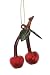 Club Pack of 12 Keepsakes Glass Cherry Christmas Ornaments