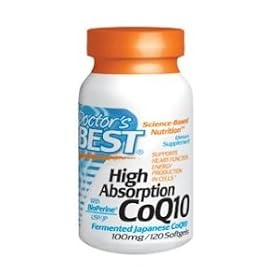Doctor's Best High Absorption Coq10 w/ BioPerine (100 mg), 120 Soft gels
