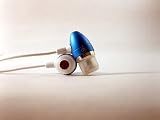 Apple iPhone Ear Bud with Play/Stop Controller and Microphone (Blue)