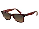 Ray-Ban Original Wayfarer Sunglasses Violet-Striped Yellow/Crystal Blue Faded, M