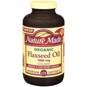 Nature Made Organic Flaxseed Oil Omega-3 1000 mg - 225 Softgels