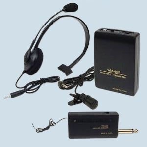 Electronics: Professional Wireless Headset and Lavalier/Clip on Karaoke Microphone System