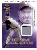 2003 Fleer Focus JE Team Colors Game Jersey #RJ Randy Johnson - Arizona Diamondbacks (Piece of Authentic Game-Worn Jersey) (Baseball Cards)
