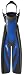 Sports : Mares Geräteflosse Raptor ABS Splitfin Blau, XL