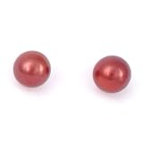 14K 9-10MM Freshwater Chocolate Pearl Stud Earrings
