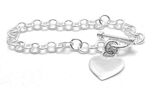 Sandra Creative Design Silver-tone Engravable 6" Child's Bracelet