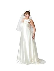 Plus Size Empire   Waistline Asymmetric Satin One Shoulder  Dress