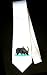 Party Decoration Necktie with buffalo, drinking, water, animal