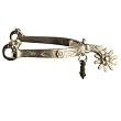 Feather Design Spur with Removable Jingle Bobs