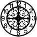 Giant 40 Inch Diameter Hand-crafted Tower Wall Clock (Arabic Numerals, Ornamental Sty...