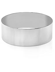 14K White Gold Flat Bangle Bracelet, 25mm (1") [Jewelry]