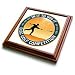Perkins Designs Disc Golf - Disc Golf Competition in it to win it with frisbee disc golf player throwing a shot - Trivets