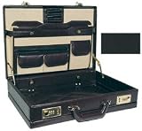 Roadpro CAP-003PM-BK Leatherlike Expandable Briefcase