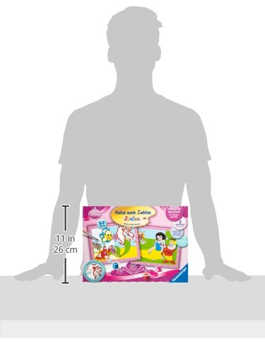 Imagen 3 de Ravensburger 27722 - Colorear por números, diseño de princesas Disney (Ariel y Blancanieves) [importado de Alemania]