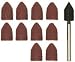 PROXXON 28987 Sanding Drum with Sanding Caps, 10 Count