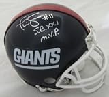 Phil Simms Autographed/Hand Signed New York Giants Mini Helmet with ''S.B. XXI MVP'' inscription