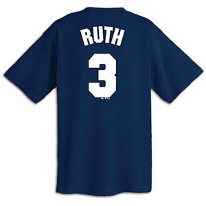 Babe Ruth New York Yankees Cooperstown Name and Number T-Shirt (Large)