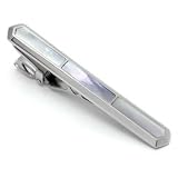 ST Dupont Palladium Mother of Pearl Tie Clip