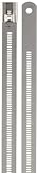 BAND-IT AE7039 316 Stainless Steel Multi Lok Cable Tie, 0.47 Width, 12 Length, 3.2 Maximum Diameter,
