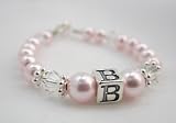 Sterling Silver Initial Baby Bracelet