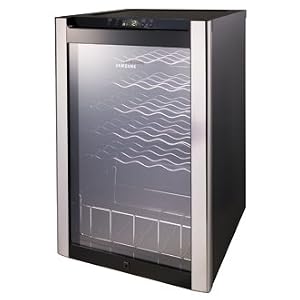 Stainless Steel / Black Samsung Wine Cooler 125 Litre – 1 Year Warranty Included