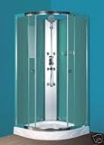 900X900mm LF603 Quad Latest Shower Cubicle Enclosure With Showers Body Jets,Tray Walls and Doors FREE DELIVERY