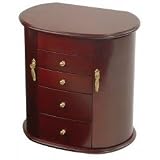 Kristin Jewelry Box (Cherry Finish) (11 H x 7.25 W x 11.25 D)