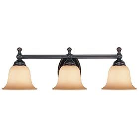 Hardware House 544965 21-1 2-by-8-Inch Bath Wall Lighting Fixture, Oil Rubbed Bronze by Hardware House