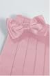 Bowtie and Cummerbund Set - Luxury Satin Pink