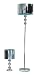 Chrome Table & Floor Lamps (Set of 2)