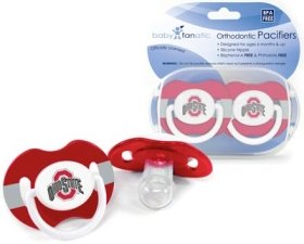 Ohio State Buckeyes OSU NCAA Baby Pacifier - 2 Pack